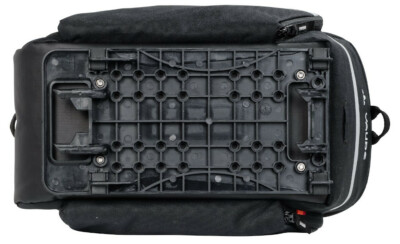 VAUDE Silkroad Plus Gepäckträgertasche – 9+7 Liter, Snap-it Adapter, Inkl. Regenhülle, Schwarz