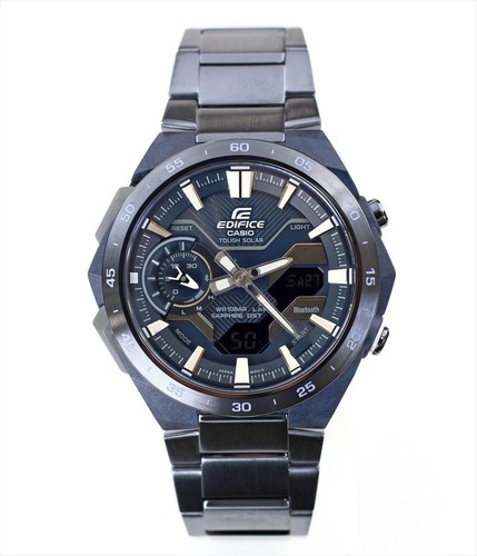 CASIO EDIFICE ECB-2200YCB-2AJF Blue Analog Digital Men's Watch New in Box - Picture 3 of 4