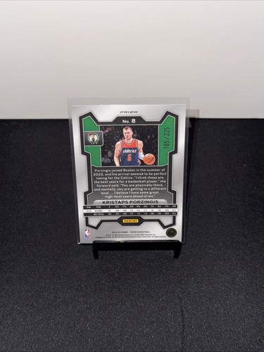 2023-24 Prizm Kristaps Porzingis Teal Cracked Ice /225 SP - Picture 2 of 2