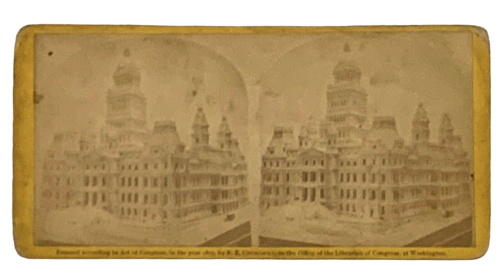 Antique Stereoview New State Capital Albany NY R.E. Churchill Photographer