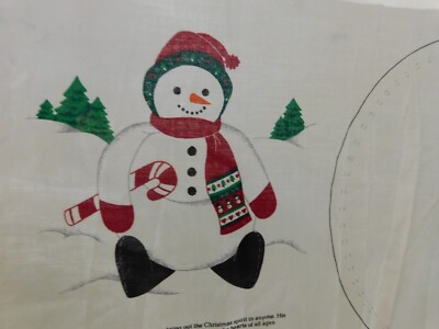 Cranston  Sewing Fabric Panels 14 '' Roly Poly Snowman Pillow