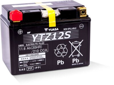 Yuasa Maintenance Free 12V Battery For Super Tenere XTZ1200 2012-22