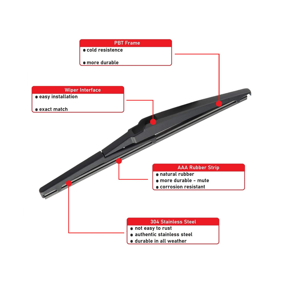 Rear Wiper Blade For Hyundai Tucson 20102015 Fits Kia Sportage 2011