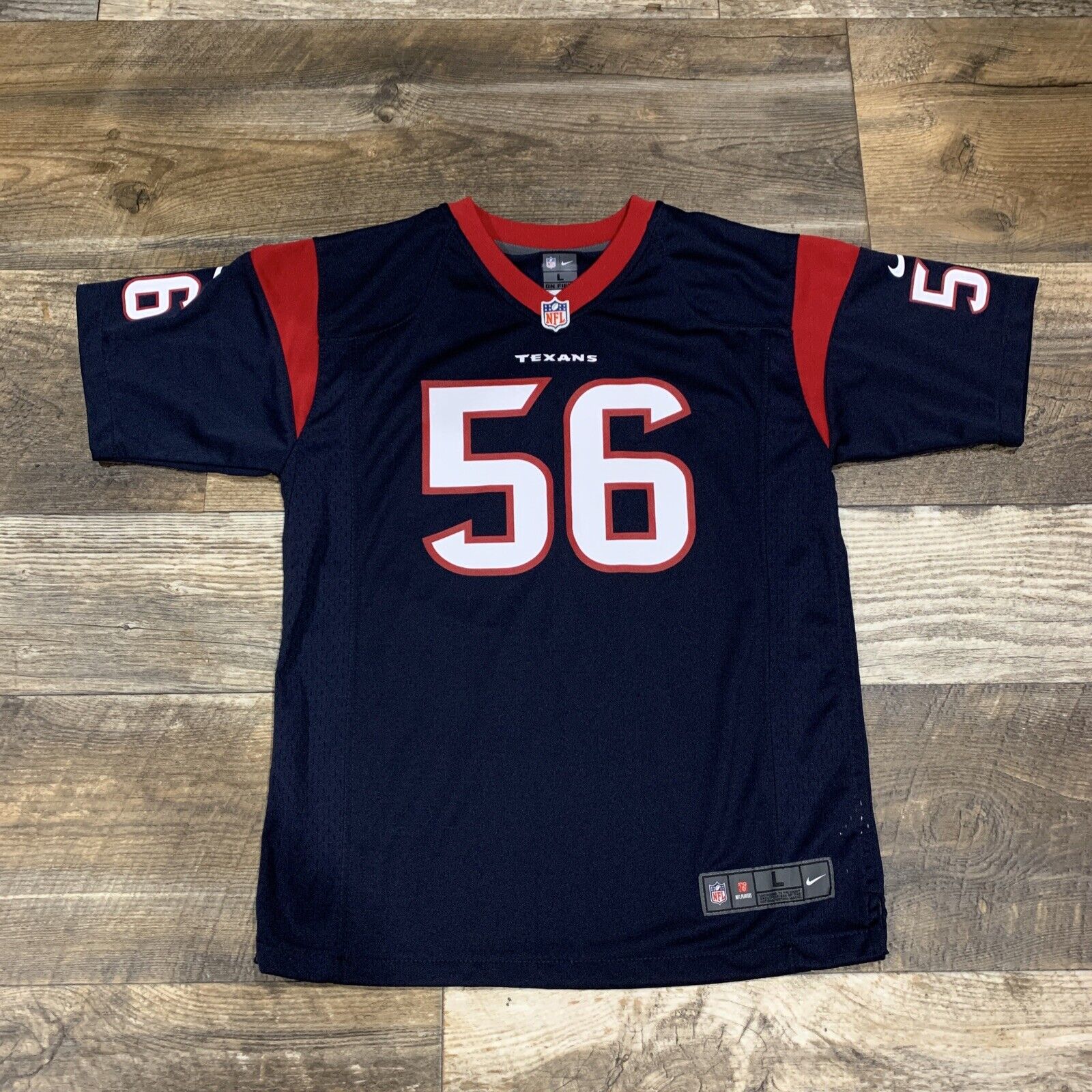 Nike NFL Youth Houston Texans Brian Cushing #56 Game Team Jersey Large  (14-16)