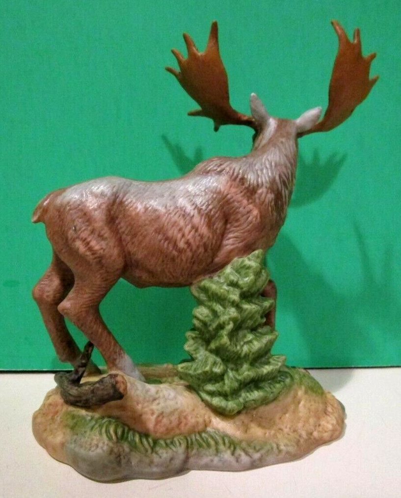 LENOX KING of the WOODS MOOSE Sculpture Woodland Animals Collection NEW n BOXCOA