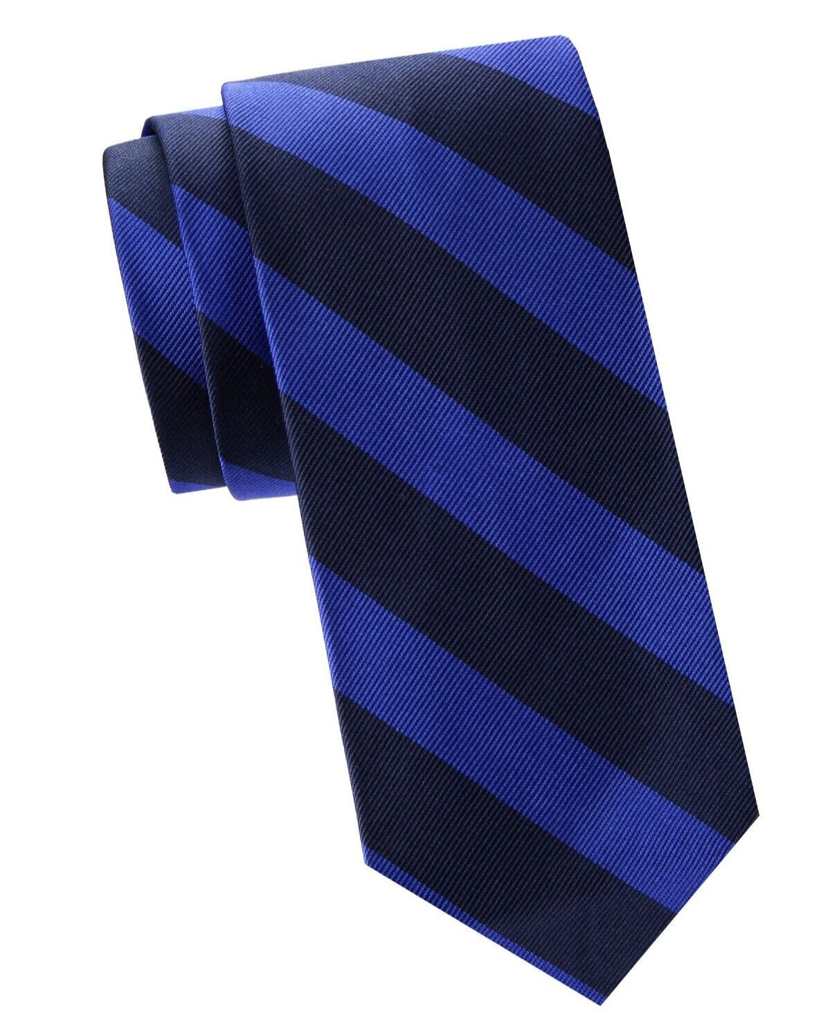 Polo by Ralph Lauren Madison Мужской шелковый галстук в полоску темно-синего цвета - Италия ручной работы 13290₽