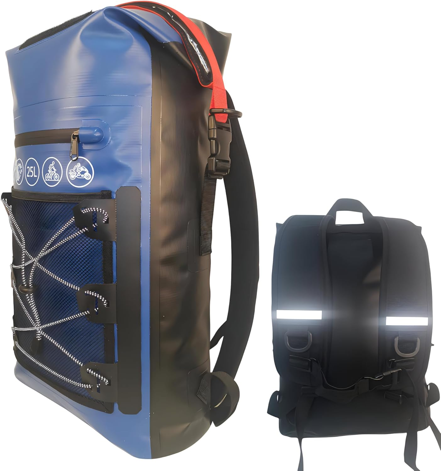 Waterproof Ski Backpack, Expandable 25L-30L Egronomic Dry Bags, Multipurpose Day