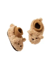NWT GAP Brannan Bear Slippers Cozy Bootie Bear Face Ears Baby Toddler Unisex