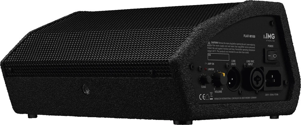 IMG Stageline FLAT-M100 - Aktiver Monitor-Lautsprecher 10cm 4 Zoll 100 Watt - Bild 4 von 4