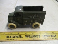 1920  s 5".25 Hubley Cast Iron BELL TELEPHONE MACK TRUCK W/ ORIGINAL RUBBER TIRES