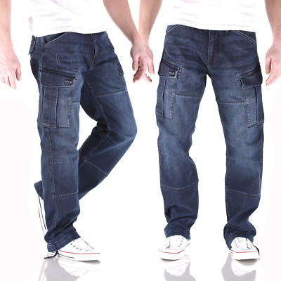Big Seven Brian Dark Ocean Cargo Herren Jeans Hose