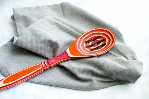 Insel Bambus Pakka Holz 7-teiliges Küchenutensil Set Kochen Löffel Rührwerkzeuge - Bild 9 von 40
