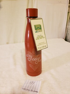Stainless Steel Water Bottle - 17 oz . Stay Eozy Double Wall .Bpa Free 12 hot 24