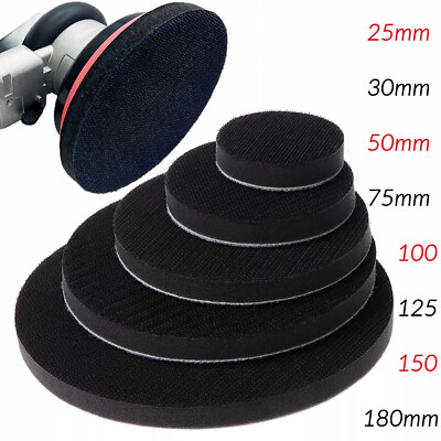 25mm - 180mm Softauflage Interface Pad für Schleifteller Klett Schleifscheiben