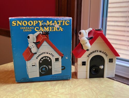 Vintage Snoopy Matic Film Camera in Original Box Licensed by Eastman Kodak Toy