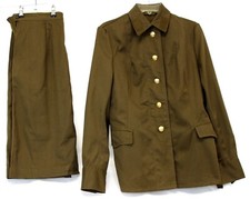 Auténtico uniforme de servicio de verano #14 del ejército soviético vintage de 1980 alistado femenino