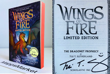 SIGNED The Dragonet Prophecy (Wings of Fire 1) Tui T. Sutherland LIMITED EDITION