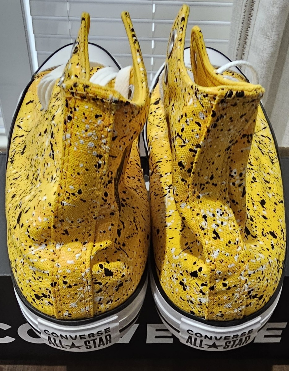 Converse Chuck Taylor All Star Hi Yellow Black Paint