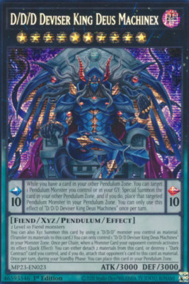 1X NM D/D/D Deviser King Deus Machinex - MP23-EN023 - Prismatic Secret Rare 1st