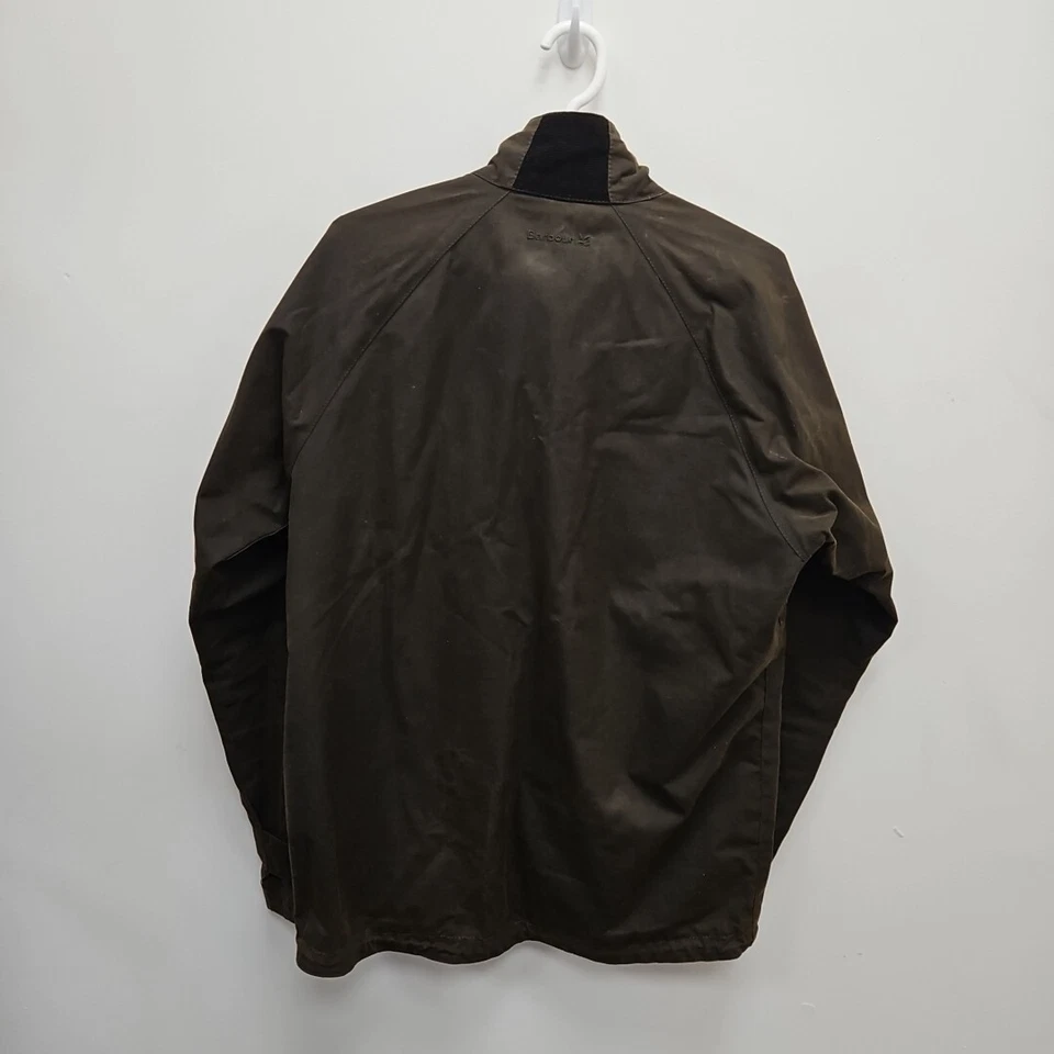 Chaqueta de campo Barbour X National Trust camuflaje marrón cera cremallera completa talla pequeña Foto 4 de 4