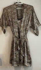 California Dynasty Leopard Robe and Nightgown set Size S