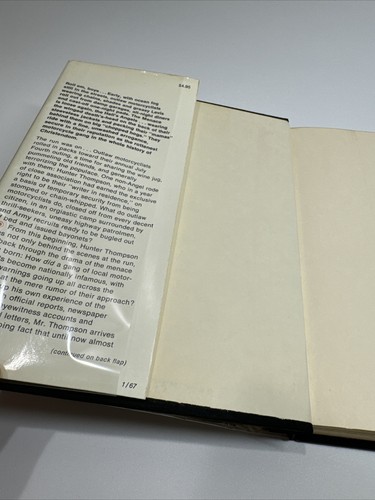 Hunter S. Thompson Hell’s Angels A Strange and Terrible Saga 1967 HCDJ First Ed. - Imagen 7 de 17