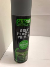 Autotek 500ml Grey Plastic Primer Aerosol Spray Paint 3 Different Pack Sizes