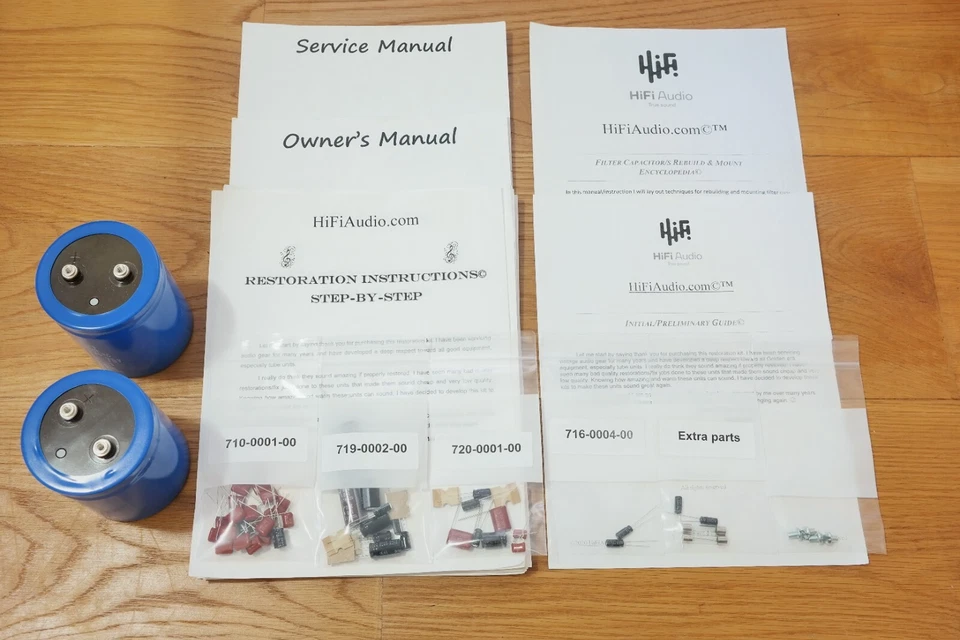 Kit de restauración amplificador Accuphase P300 reparación actualización recap filtro condensador Foto 2 de 4