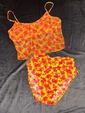 VINTAGE CALIFORNIA WAVES S orange/yellow Small Bottom / Large Top