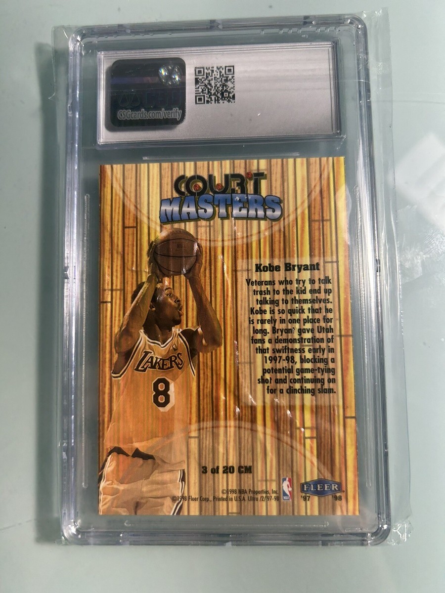 1997 Fleer Ultra Court Masters #CM3 KOBE BRYANT CSG 8 | eBay 1997 Fleer Ultra Court Masters #CM3 KOBE BRYANT CSG 8 | eBay