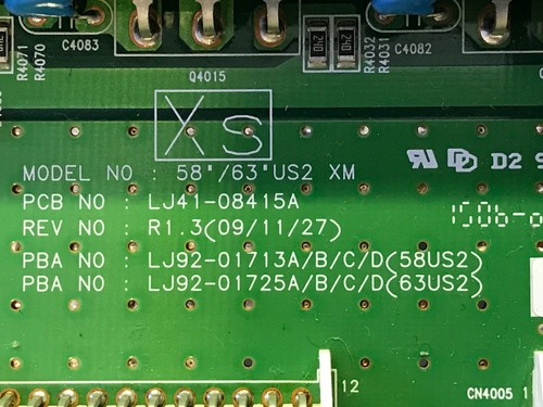 BN96-12689A, LJ92-01725A, LJ41-08415A, PN63C7000YFXZA, PH63KRFLBF/EN, X BOARD - Picture 3 of 4