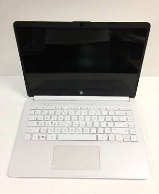 HP 14-dq0052dx 14'' HD Non-Touch Laptop/N4120/4GB Ram/64GB Emmc/Win 11 H, white