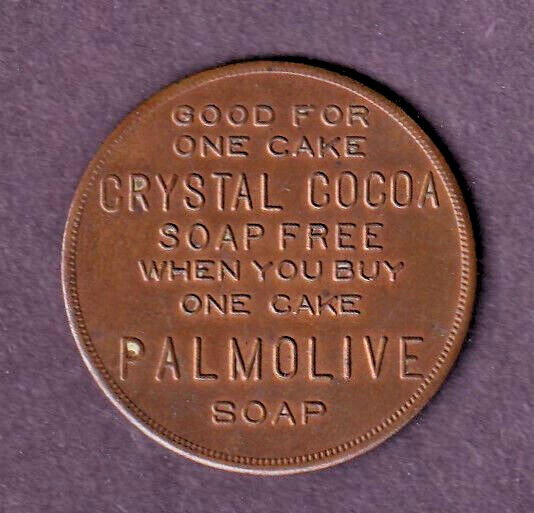 Crystal Cocoa Soap one cake free token--THE PALMOLIVE-PEET CO. CHICAGO