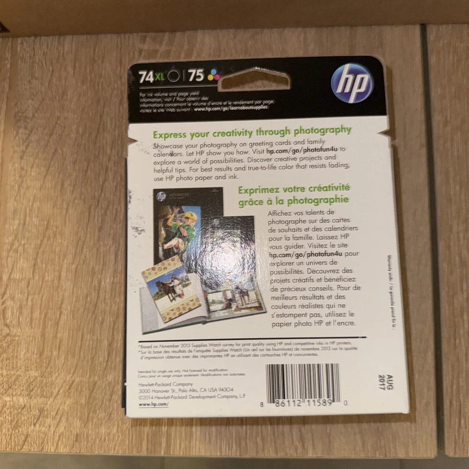 Genuine HP 74 75 Ink Cartridge Combo-for HP C4580 C5580 Printer-OEM INK-Expired - Image 4 of 4