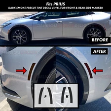 For 2023-2026 Prius SMOKE PreCut Tint Decal for Front & Rear Side Marker ppf