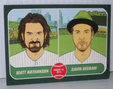 MATT NATHANSON GAVIN DEGRAW 8/15/14 MANN MUSIC CENTER PHILADELPHIA TRADING CARD
