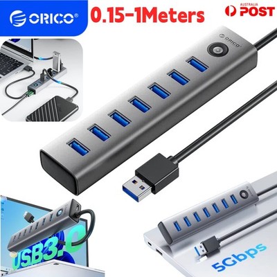 ORICO Multi USB 3.0 HUB 7 Port High Speed 5Gbps Expansion Splitter Adapter Cable
