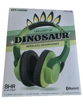 Art  Sound LED Light Up Dinosaur Wireless Headphones