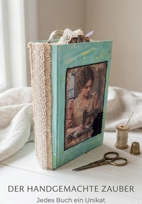 Handgefertigtes Junk Journal Hardcover 64 Seiten Notizbuch Album Unikat