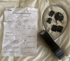 Oasser Motorcycle Handlebar & Helmet Lock W K...