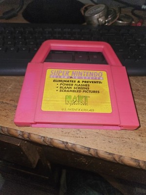 VINTAGE USED SUPER NINETENDO ELIMINATOR CLEANING SYSTEM CARTRIDGE NAKI