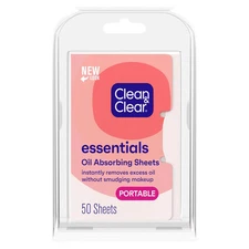Clean & Clear Essentials Oil Absorbing Sheets for Oily Skin, 50 Ct NEW - SHP FST