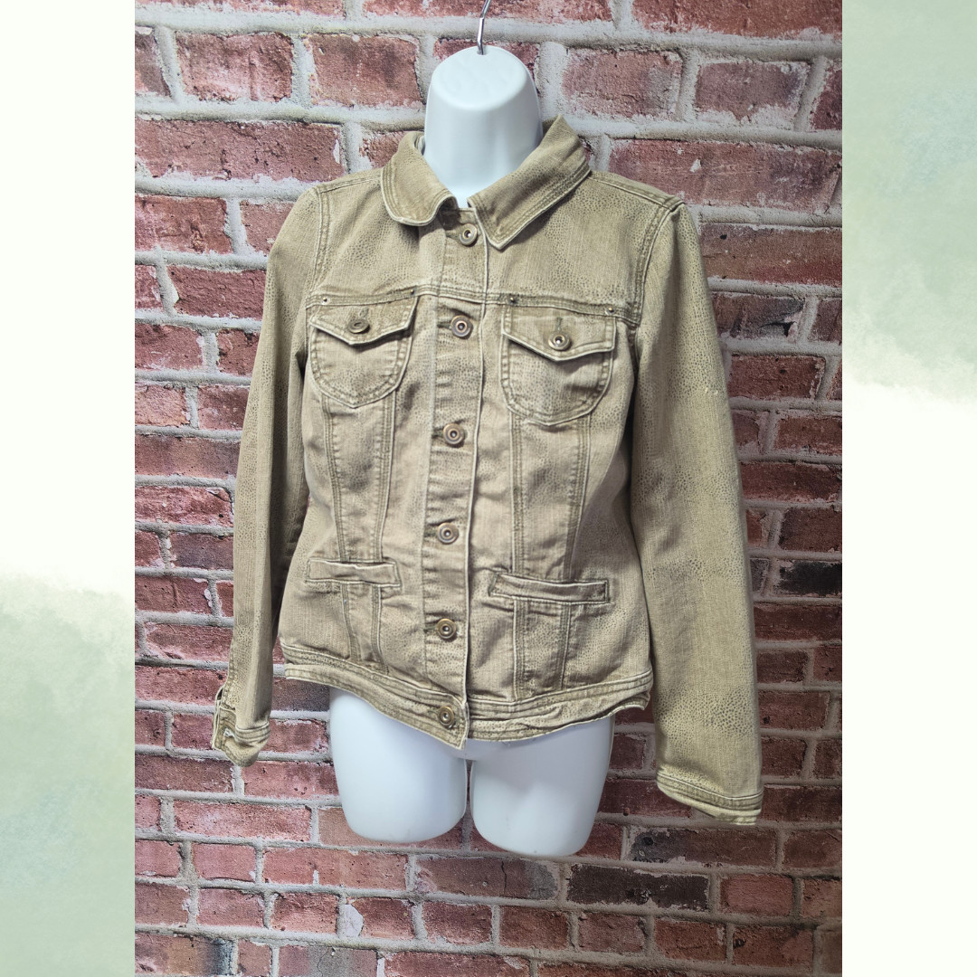 Vintage Y2K Women's BACCINI Denim Jean Jacket Small Size