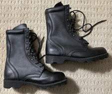 ROTHCO Black Leather US-Style Combat Boots-Size 5-Vintage 1990s-Near Mint-RARE