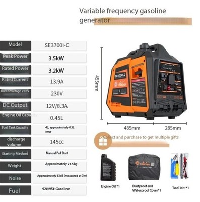 Gasoline Generator Small Household Outdoor Camper Portable Inverter High Power