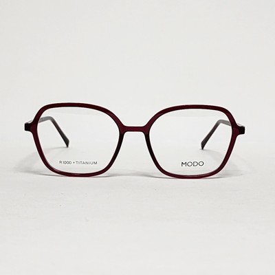 MODO Model 7059 Women's Geometric Ultra-Light Glasses in Burgundy | 53mm