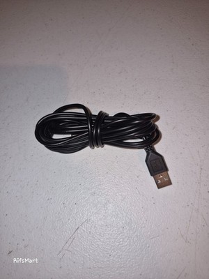 Unbranded - USB A to DC 5.5 x 2.1mm Cable - Black - 9' 11''
