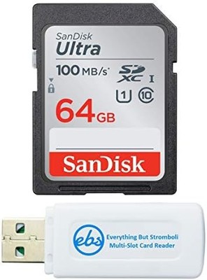 Memory Card Bundle with 64GB Reader