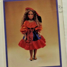 Byron Doll Patterns BY333 Amaris Gypsy/Spanish 24" Doll Cloths Uncut