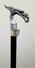 Nautical Solid Dragon Head Design Handle Wooden Style Walking Stick Cane Gift